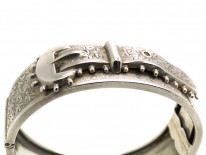 Victorian Silver Buckle Bangle