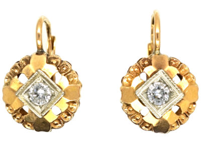 18ct Gold & Diamond Earrings