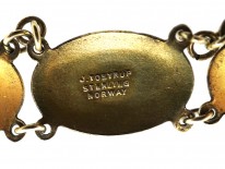 Silver & Enamel Necklace By J. Tostrup