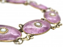 Silver & Enamel Necklace By J. Tostrup