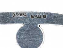 Silver Kneeling Fawn Brooch By Georg Jensen