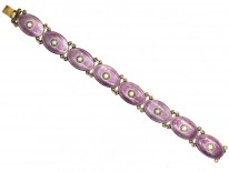 Silver & Enamel Bracelet By J. Tostrup