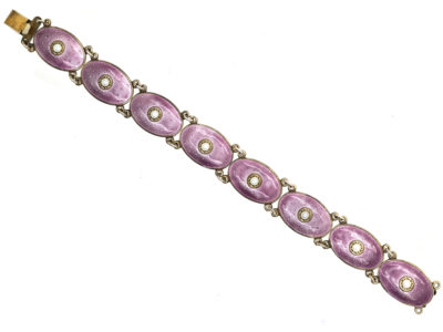 Silver & Enamel Bracelet By J. Tostrup