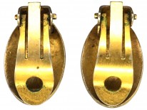 Silver & Enamel Earrings by J. Tostrup
