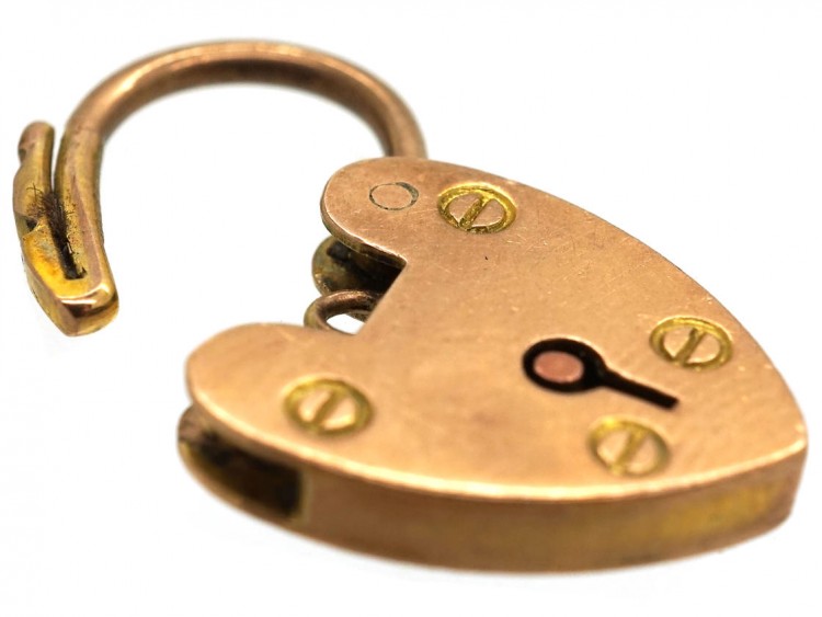 Edwardian 9ct Gold Padlock
