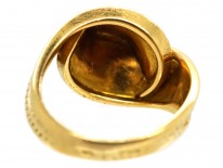 18ct Gold Van Cleef & Arpels Double Leaf Twist Ring