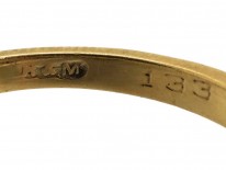 9ct Gold & Large Oval Aquamarine Ring