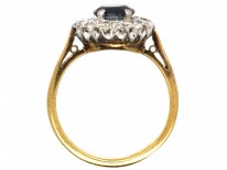 18ct Gold, Sapphire & Diamond Cluster Ring