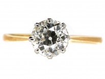 18ct Gold & Platinum Diamond Solitaire Ring