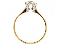 18ct Gold & Platinum Diamond Solitaire Ring