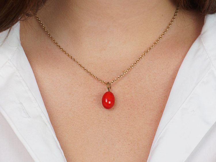 Red Glass Easter Egg