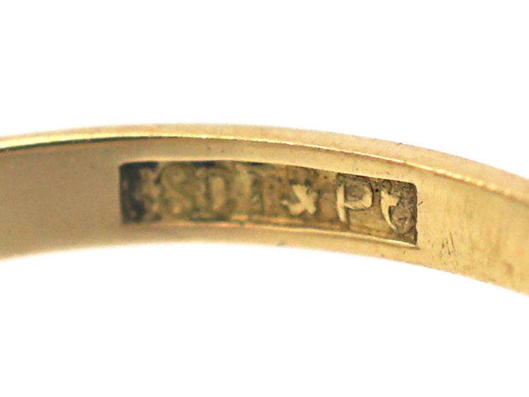 Edwardian 18ct Gold, Platinum & Five Stone Diamond Ring