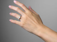 Millenium Platinum & Diamond Solitaire Ring With Diamond Baguette Shoulders