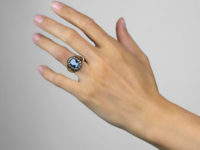Georgian 18ct Gold Rose Diamond & Hardstone Cameo Ring