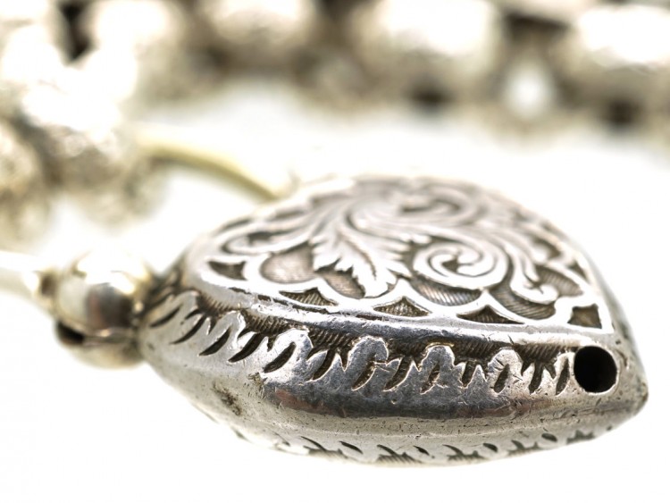 Regency Silver Bracelet With Heart Padlock