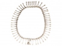 Scandinavian Silver Fringe Necklace