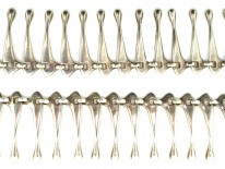 Scandinavian Silver Fringe Necklace