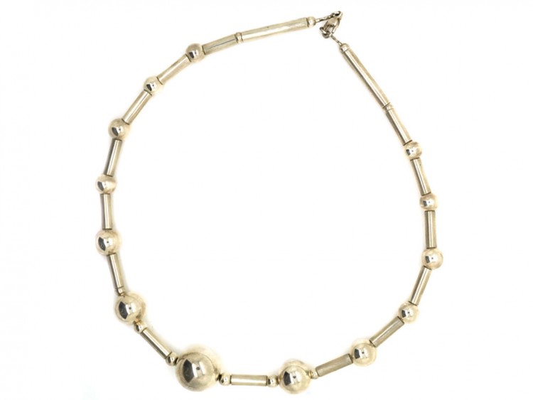 Silver Balls Necklace