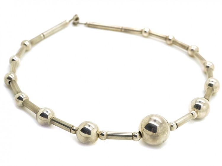 Silver Balls Necklace