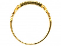 Edwardian 18ct Gold Three Stone Diamond Gypsy Ring