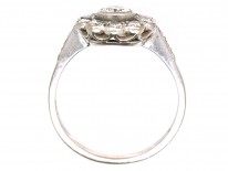 Edwardian 18ct White Gold & Diamond Cluster Ring