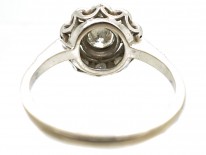 Edwardian 18ct White Gold & Diamond Cluster Ring