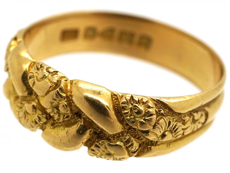 Victorian 18ct Gold Knot Design Ring