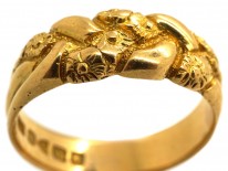 Victorian 18ct Gold Knot Design Ring