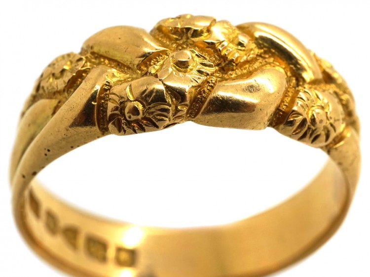 Victorian 18ct Gold Knot Design Ring