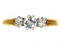 Edwardian 18ct Gold Three Stone Diamond Ring