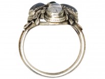 Arts & Crafts Silver & Moonstone Ring Attributed to Henry George Murphy