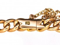 Edwardian 15ct Gold, Turquoise & Natural Split Pearl Heart Bracelet