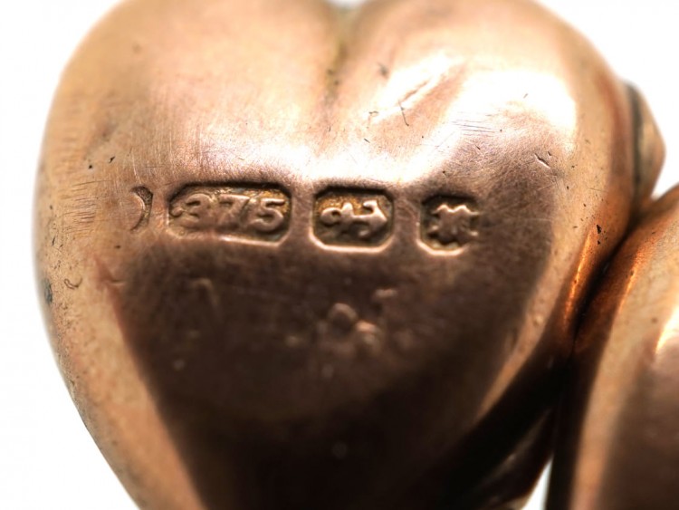 Edwardian 9ct Gold Ring With Heart Locket