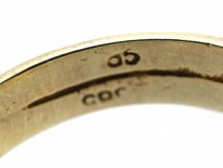Edwardian 14ct Gold Snake Ring Set With a Diamond