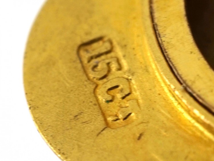 Edwardian 15ct Gold Heart Locket Set With a Diamond