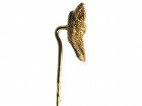 Edwardian15ct Gold Fox Tie Pin