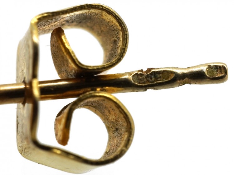 14ct Gold Round Earrings by Lapponia