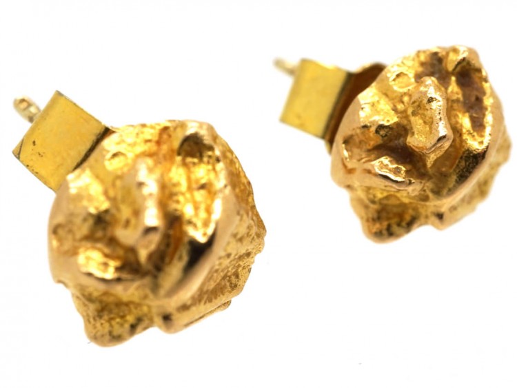14ct Gold Round Earrings by Lapponia