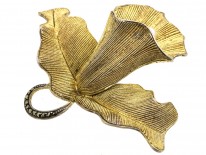 Theodor Fahrner Silver & Marcasite Orchid Brooch