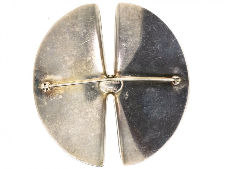 Silver Brooch By Georg Jensen