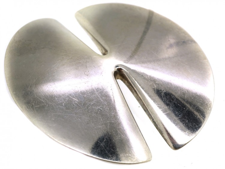 Silver Brooch By Georg Jensen