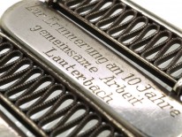 Art Deco Wide Silver Bracelet