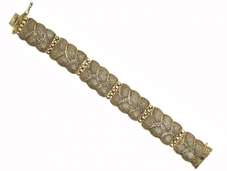 Art Deco Silver & Marcasite Bracelet by Theodor Fahrner