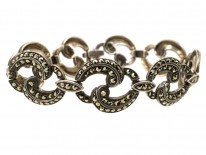 Art Deco Silver & Marcasite Bracelet