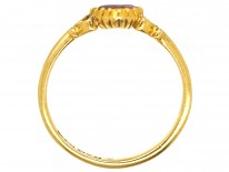 Edwardian 18ct Gold Ruby & Diamond Heart Ring