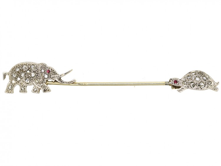 Elephant & Tortoise Sûreté Pin