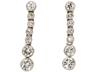 Edwardian Diamond Drop Earrings