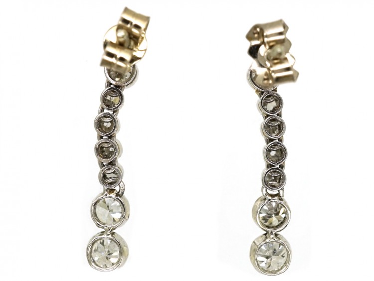 Edwardian Diamond Drop Earrings