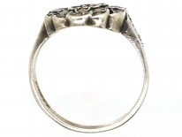 Silver & Marcasite Cluster Ring