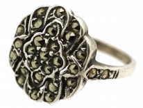 Silver & Marcasite Cluster Ring